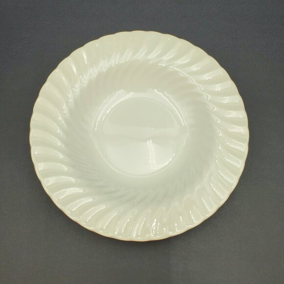 Johnson Brothers Regency Rim Soup Bowls White Swirl Shallow Rimmed Bowls - Picture 5 of 7